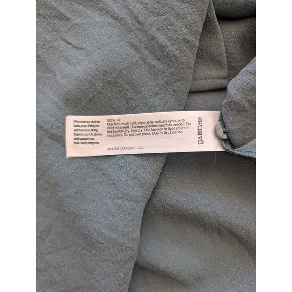 Eileen Fisher Silk Womens Top - Dark Gray - Picture 3 of 4